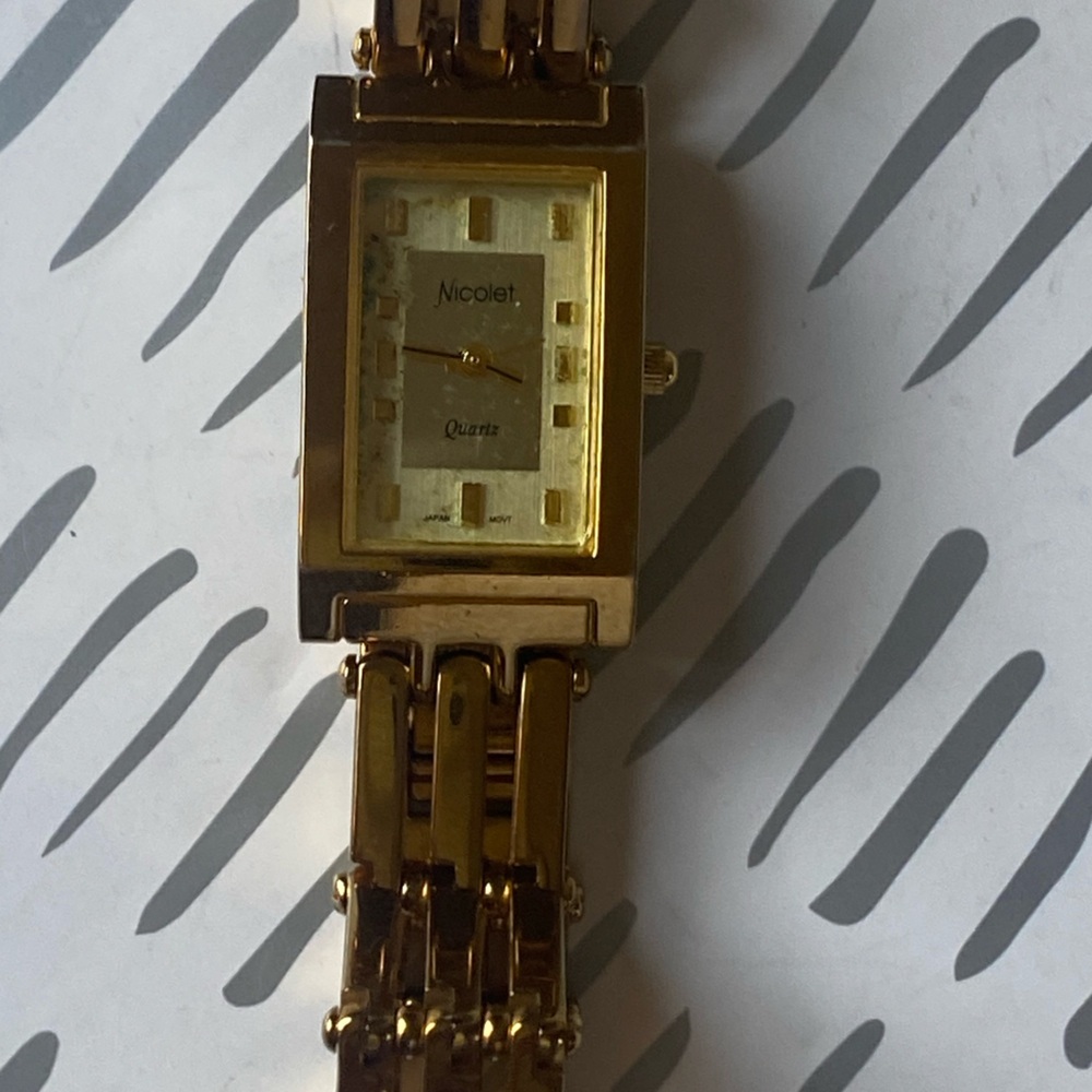 Nicolet stainless steel womens watch